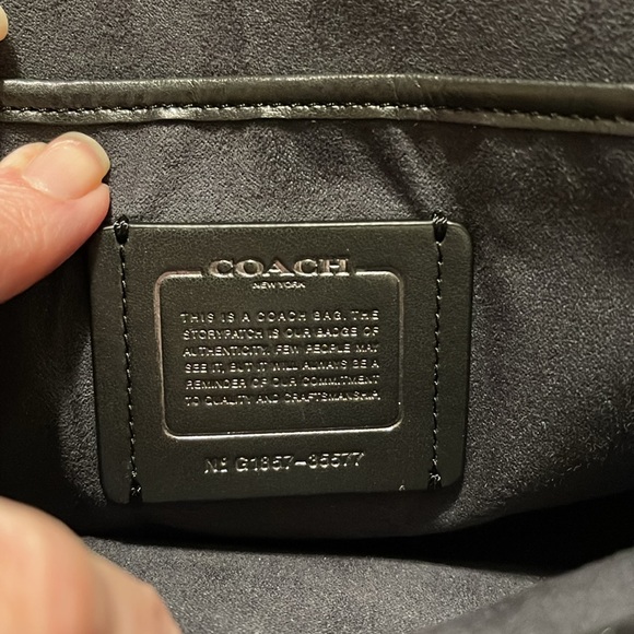 NWT Coach Parker Metallic Graphite Leather
Shoulder Bag - Picture 4 of 8